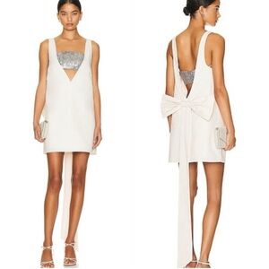 Staud back bow dress